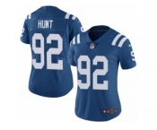 Women Nike Indianapolis Colts #92 Margus Hunt Royal Blue Team Color Vapor Untouchable Limited Player NFL Jersey