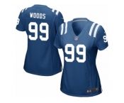 Women Nike Indianapolis Colts #99 Al Woods Game Royal Blue Team Color NFL Jersey