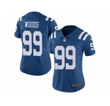 Women Nike Indianapolis Colts #99 Al Woods Limited Royal Blue Rush Vapor Untouchable NFL Jersey