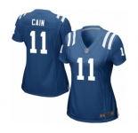 Women's Indianapolis Colts #11 Deon Cain Game Royal Blue Team Color Football Jersey