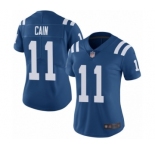 Women's Indianapolis Colts #11 Deon Cain Royal Blue Team Color Vapor Untouchable Limited Player Football Jersey