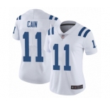 Women's Indianapolis Colts #11 Deon Cain White Vapor Untouchable Limited Player Football Jersey