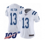 Women's Indianapolis Colts #13 T.Y. Hilton White Vapor Untouchable Limited Player 100th Season Football Jersey