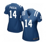 Women's Indianapolis Colts #14 Zach Pascal Game Royal Blue Team Color Football Jersey