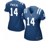 Women's Indianapolis Colts #14 Zach Pascal Game Royal Blue Team Color Football Jersey