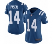 Women's Indianapolis Colts #14 Zach Pascal Royal Blue Team Color Vapor Untouchable Elite Player Football Jersey