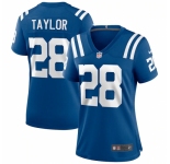 Women's Indianapolis Colts #28 Jonathan Taylor Blue Nike Royal Limited Jersey