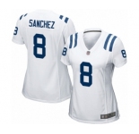 Women's Indianapolis Colts #8 Rigoberto Sanchez Game White Football Jersey