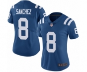 Women's Indianapolis Colts #8 Rigoberto Sanchez Royal Blue Team Color Vapor Untouchable Elite Player Football Jersey