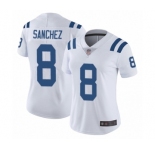 Women's Indianapolis Colts #8 Rigoberto Sanchez White Vapor Untouchable Limited Player Football Jersey