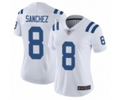 Women's Indianapolis Colts #8 Rigoberto Sanchez White Vapor Untouchable Limited Player Football Jersey