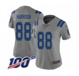 Women's Indianapolis Colts #88 Marvin Harrison Limited Gray Inverted Legend 100th Season Football Jersey