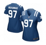 Women's Indianapolis Colts #97 Al-Quadin Muhammad Game Royal Blue Team Color Football Jersey
