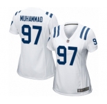 Women's Indianapolis Colts #97 Al-Quadin Muhammad Game White Football Jersey