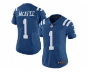 Women's Nike Indianapolis Colts #1 Pat McAfee Limited Royal Blue Rush NFL Jersey