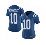 Women's Nike Indianapolis Colts #10 Donte Moncrief Limited Royal Blue Rush NFL Jersey