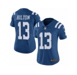 Women's Nike Indianapolis Colts #13 T.Y. Hilton Limited Royal Blue Rush NFL Jersey