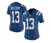 Women's Nike Indianapolis Colts #13 T.Y. Hilton Limited Royal Blue Rush NFL Jersey