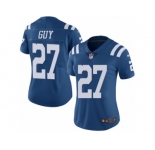 Women's Nike Indianapolis Colts #27 Winston Guy Limited Royal Blue Rush NFL Jersey