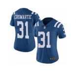 Women's Nike Indianapolis Colts #31 Antonio Cromartie Limited Royal Blue Rush NFL Jersey