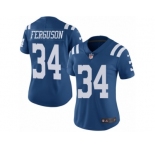 Women's Nike Indianapolis Colts #34 Josh Ferguson Limited Royal Blue Rush NFL Jersey