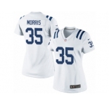 Women's Nike Indianapolis Colts #35 Darryl Morris Limited White NFL Jersey