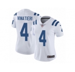 Women's Nike Indianapolis Colts #4 Adam Vinatieri Vapor Untouchable Limited White NFL Jersey