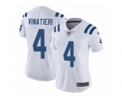 Women's Nike Indianapolis Colts #4 Adam Vinatieri Vapor Untouchable Limited White NFL Jersey