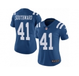 Women's Nike Indianapolis Colts #41 Dezmen Southward Limited Royal Blue Rush NFL Jersey