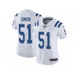 Women's Nike Indianapolis Colts #51 John Simon Vapor Untouchable Limited White NFL Jersey