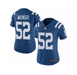 Women's Nike Indianapolis Colts #52 Barkevious Mingo Limited Royal Blue Rush NFL Jersey