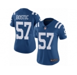 Women's Nike Indianapolis Colts #57 Jon Bostic Limited Royal Blue Rush NFL Jersey