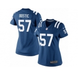 Women's Nike Indianapolis Colts #57 Jon Bostic Limited Royal Blue Team Color NFL Jersey