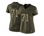 Women's Nike Indianapolis Colts #71 Denzelle Good Limited Green Salute to Service NFL Jersey