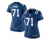 Women's Nike Indianapolis Colts #71 Denzelle Good Limited Royal Blue Team Color NFL Jersey