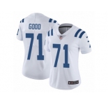 Women's Nike Indianapolis Colts #71 Denzelle Good Vapor Untouchable Limited White NFL Jersey