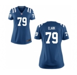 Women's Nike Indianapolis Colts #79 Le'Raven Clark Royal Blue Team Color NFL Jersey