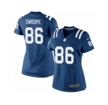 Women's Nike Indianapolis Colts #86 Erik Swoope Limited Royal Blue Team Color NFL Jersey