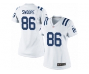 Women's Nike Indianapolis Colts #86 Erik Swoope Limited White NFL Jersey