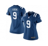 Women's Nike Indianapolis Colts #9 Jeff Locke Limited Royal Blue Team Color NFL Jersey