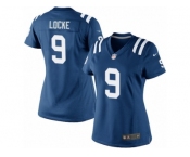 Women's Nike Indianapolis Colts #9 Jeff Locke Limited Royal Blue Team Color NFL Jersey