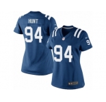 Women's Nike Indianapolis Colts #94 Margus Hunt Limited Royal Blue Team Color NFL Jersey