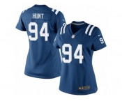 Women's Nike Indianapolis Colts #94 Margus Hunt Limited Royal Blue Team Color NFL Jersey