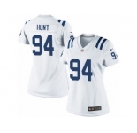 Women's Nike Indianapolis Colts #94 Margus Hunt Limited White NFL Jersey
