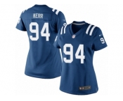 Women's Nike Indianapolis Colts #94 Zach Kerr Limited Royal Blue Team Color NFL Jersey