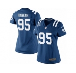 Women's Nike Indianapolis Colts #95 Johnathan Hankins Limited Royal Blue Team Color NFL Jersey