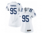 Women's Nike Indianapolis Colts #95 Johnathan Hankins Limited White NFL Jersey