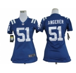 nike women nfl jerseys Indianapolis Colts #51 Pat Angerer Blue[nike]