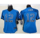nike women nfl jerseys indianapolis colts #12 luck blue[Elite drift fashion]