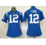 nike women nfl jerseys indianapolis colts #12 luck blue[nike]